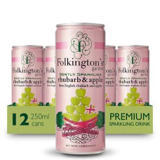 Folkingtons Garden Rhubarb & Apple Presse (12 x 250ml cans)